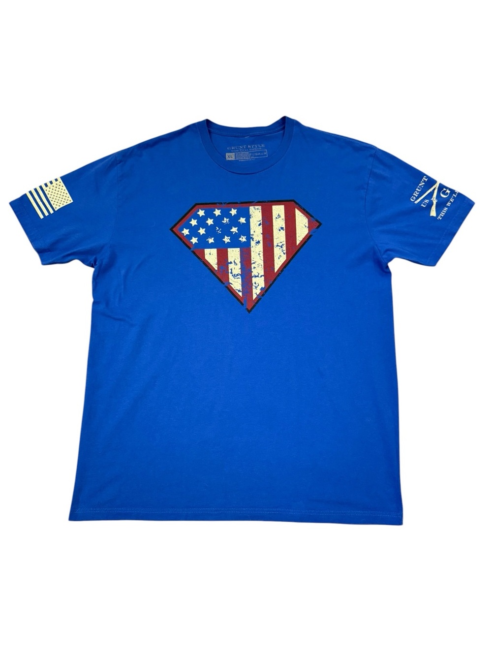 Grunt Style This We’ll Defend Patriotic USA Flag T Shirt XL Made USA